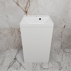 Style Line Тумба с раковиной Моно 50 белая – фотография-4